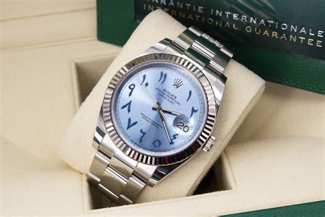 ice blue arabic rolex|Rolex datejust ice blue.